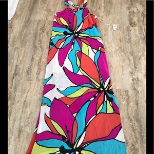 Alice & Trixie - Silk maxi dress with slit | NWT